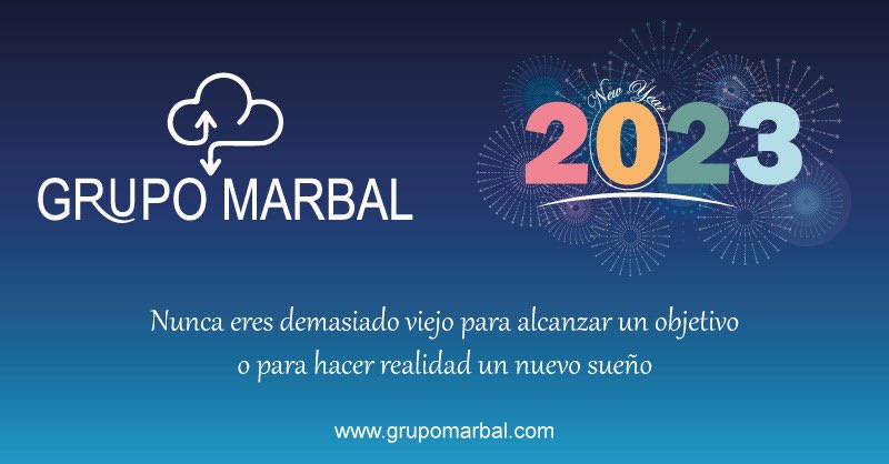 grupomarbal's tweet photo. 🌐 GRUPO MarBal - Soluciones informáticas te desea un Feliz Año Nuevo 2023.🥂
.
.
.
📱 #grupomarbal (+593) 9 9597 0362
.
📝 #whatsapp https://t.co/kudHDM41SZ
..
.
.
#️⃣ #grupomarbal #hosting #dominios #streaming #radioonline 💻 👍 https://t.co/9cK1BtprBU