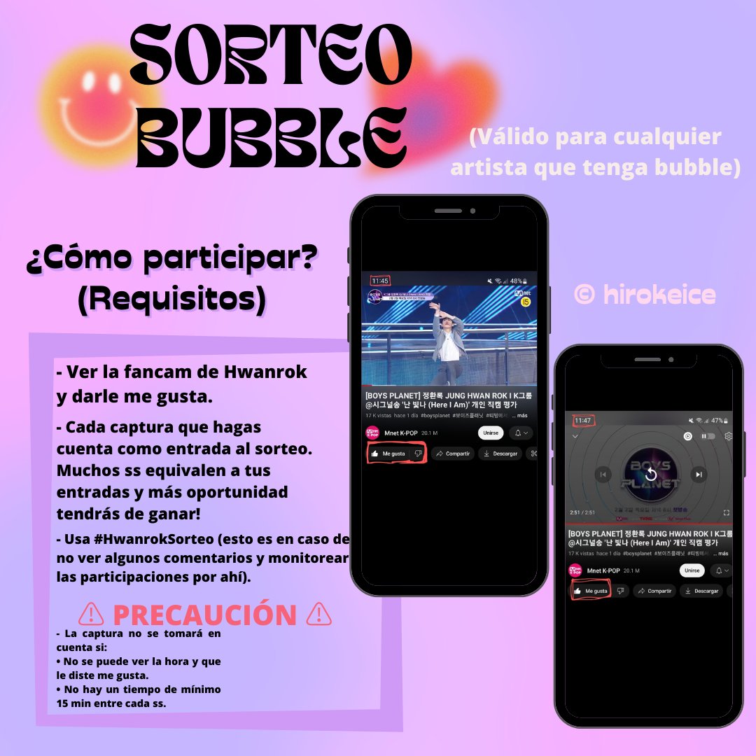 jwoongun's tweet photo. ☆ SORTEO DE BUBBLE ☆

En las imágenes puedes encontrar lo que tienes que hacer para poder participar.

Se agradece si le dan fav y rt para difundir. 

TERMINA EL 07/01/23 

[🎥] https://t.co/t6kX2O7oY8

#HwanrokSorteo 
#BOYSPLANET #HwanRok #BoysPlanet2023 #boysplanet999 https://t.co/Wf1Z66NphY