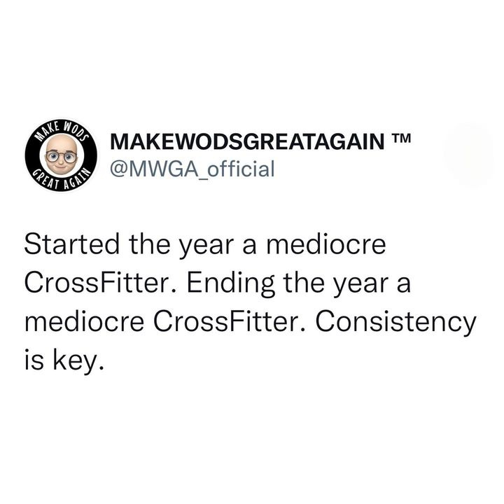 LOL #iloveCrossFit #CrossFitisajourney #consistencyiskey #itsallaboutconsistency #itsyouagainstyou #keepgoing #mediocreismediocre #theirsnothingwrongwithmediocre #startedtheyearlikeiendedtheyear #sowhat #atleastimtrying #atleastimmediocreatbest #imfinewithmediocre #ifeelgreat