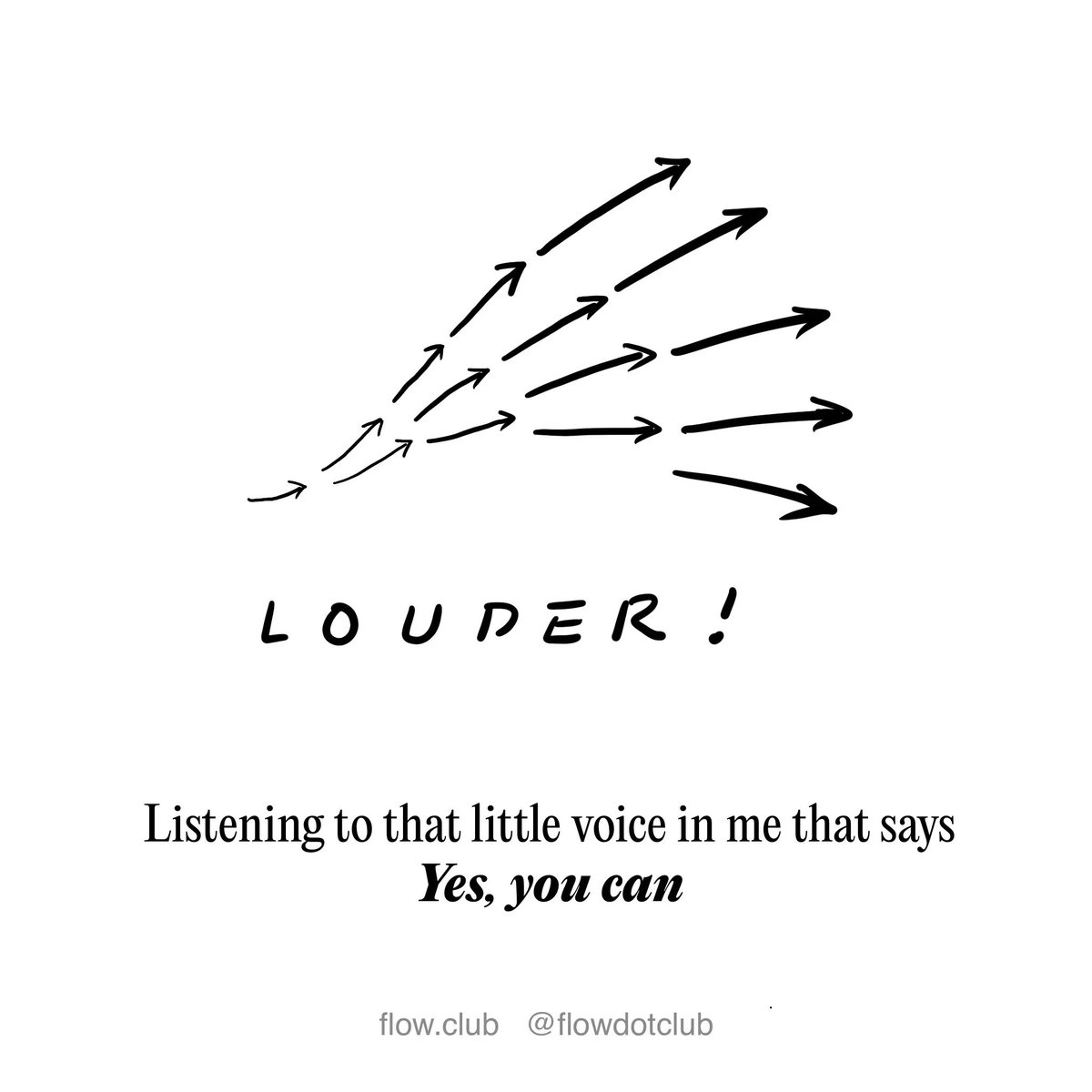 flowdotclub's tweet photo. #5. Listening to that little voice in me that says “yes, you can.”

Turn up the resolve and turn off the self-doubt. I choose which little voice I listen to (especially in 2023).

Try Flow Club for free: https://t.co/yaCz1Qy2zI

#productivity #motivation #flowclub https://t.co/aQXUoRydNQ