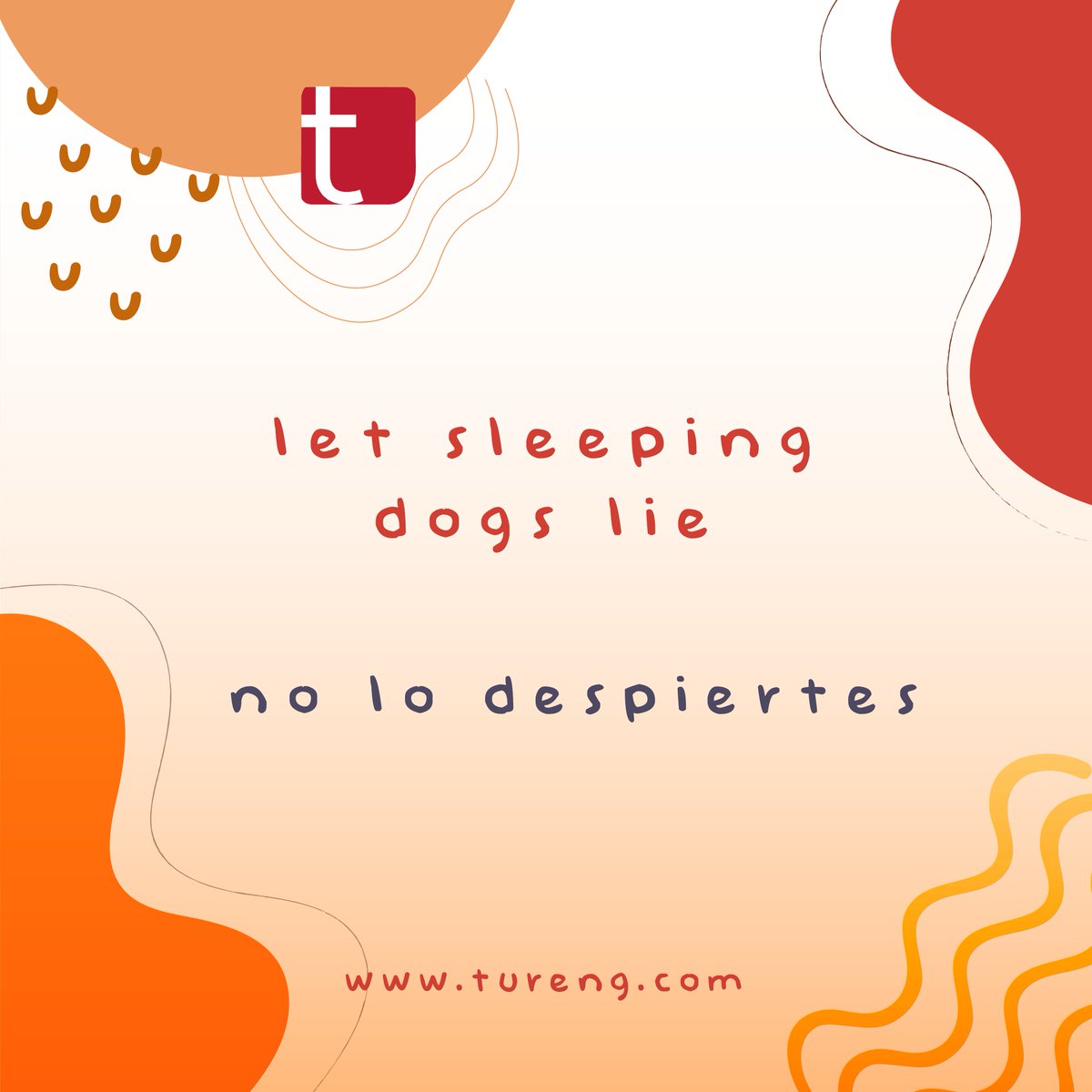 let sleeping dogs lie - no lo despiertes
-- 
Subcribe to our YouTube channel to watch the videos of the common English words: youtube.com/c/TurengPresen… #expressions #phrases #idioms #expresiones #frases #idiomas.
