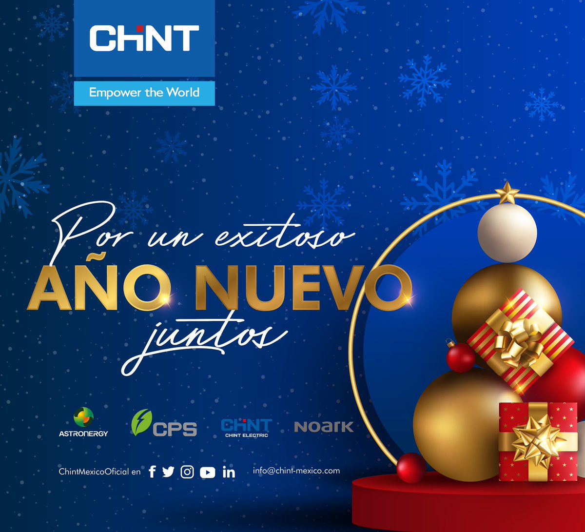 De parte de todo el equipo #ChintMexico les deseamos un exitoso 2023 🎉🎊