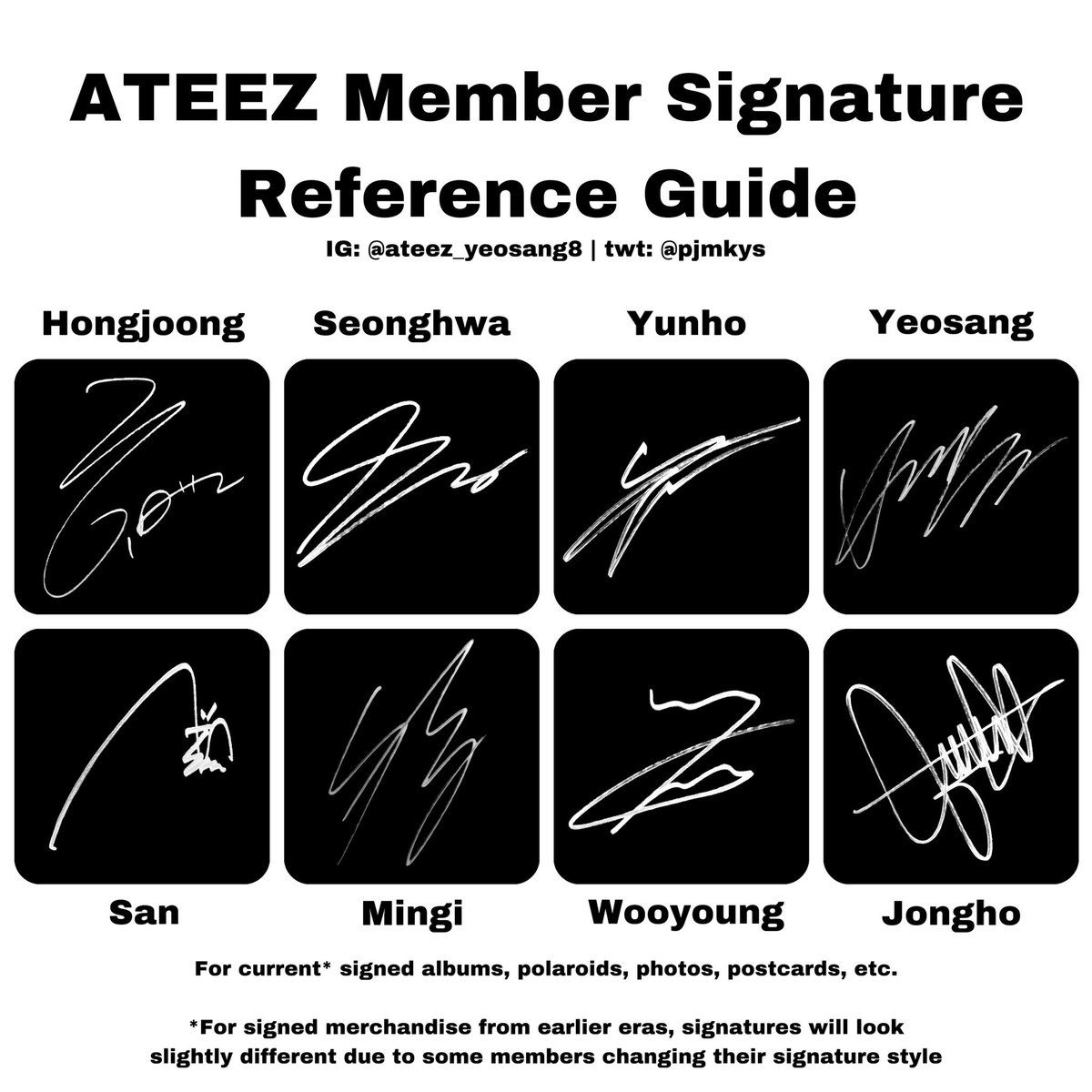 ATEEZ official signature ALL 【公式通販】
