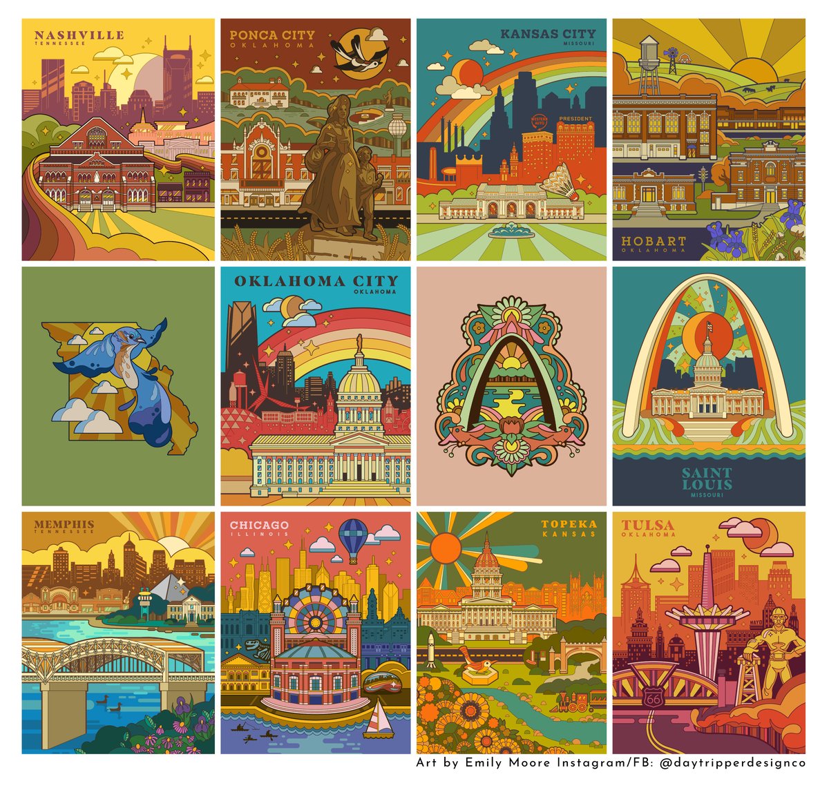 DaytripperDsgn's tweet photo. Goodbye 2022!  See ya next year! #TravelPortrait #CityPortrait #TravelPoster #TourismPoster #LandmarksArt #LocalLandmarks #NashvilleArt #PoncaCity #KansasCityArt #OKC #OKCArt #StLArt #StL #Memphis #MemphisArt #ChicagoArt #TopekaArt #TulsaArt #TulsaOK #Tulsa https://t.co/0qDozRLUHM