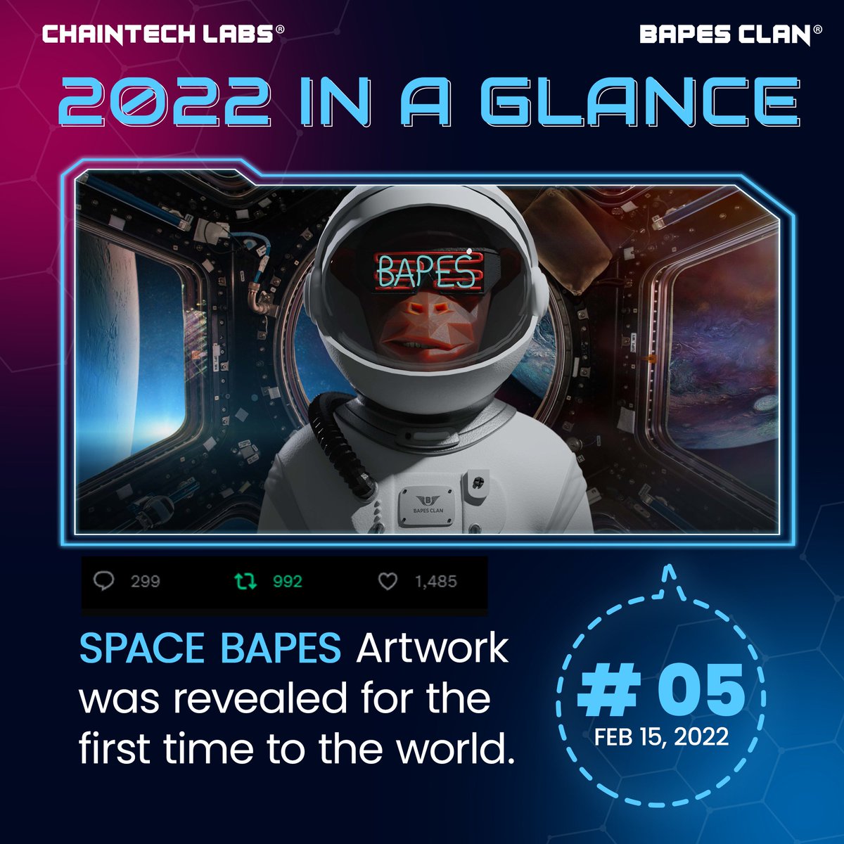 TalentHous3's tweet photo. SPACE BAPES Artwork was first revealed on February 15th. So you can imagine, what initially plans were for this amazing collection.
#SpaceBapes #Nasa #SpaceX #MissionMars #UAE https://t.co/kHQm9C0eaR