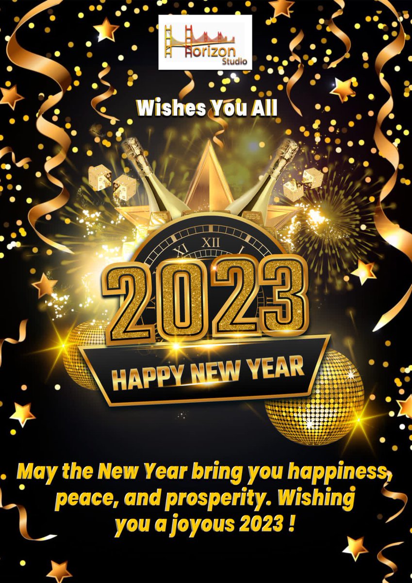 horizonstudio_1's tweet photo. Thank you all for being such an important part of our life. Let's make 2023 the best year ever. Happy New Year! #horizonstudio  #newyear2023 🎂💐🎉 https://t.co/wj1obsuS82