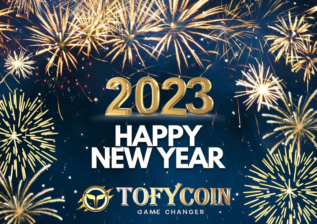 #HappyNewYear to the Tofycoin supporters worldwide 🌟 ❤️New year with #TOFY $1,000 in the Giveaway is waiting for you! ✅Follow @tofycoin ✅RT & tag 3 friends with new year's blessings 💰50 lucky participants will share $1,000 prize pool