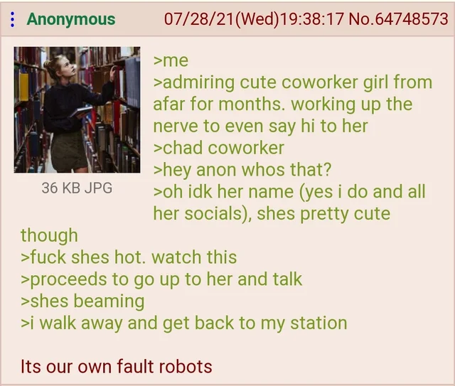 GreenTextPost's tweet photo. @LocalBateman Anon cucked himself https://t.co/VtbRhDrBFV