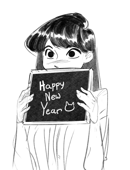 I'm relaxing today but I've probably got an old Happy New Years sketch somewhere... Ah. 