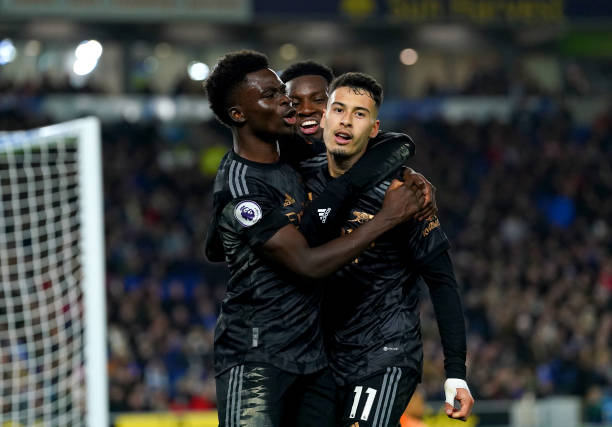 VipArsenal's tweet photo. Saka-Nketiah-Martinelli. Combined cost = 7m.

Arsenal front 3 have all scored in 2 consecutive games. On fire. 🔥 https://t.co/QoPjcSIzs8
