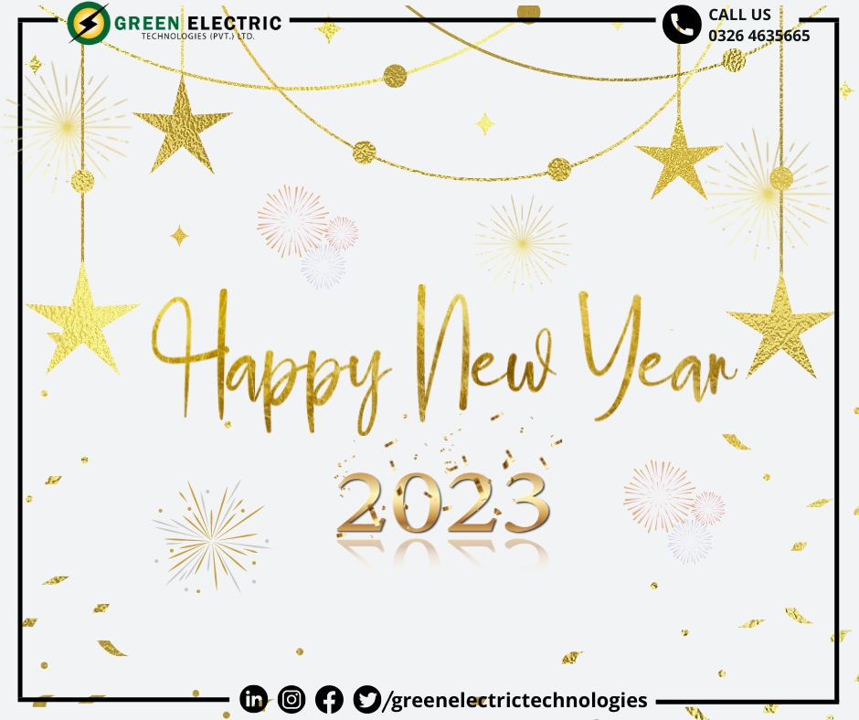 GreenElectric5's tweet photo. From the team of Green Electric, we wish you all a very happy new year. May this year bring happiness, prosperity and joy.
Let's make a pact together, that we shall make Pakistan green by switching to solar this year.
Go Solar, Go Green.
Green Electricity, Green Pakistan. https://t.co/chNV0khRpI