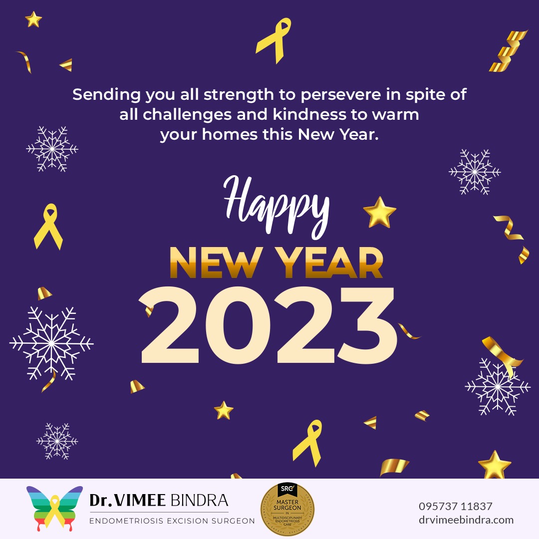 I wish everyone a very happy New Year! We hope this year keeps us with good health, fortune, happiness and countless blessings. 
 
#drvimeebindra #endocrusader #gynecologist #endocare #endometriosis #happynewyear2023 #newyear #newyearcelebrations  #womenshealth