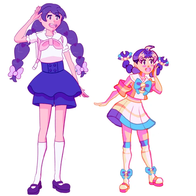Doesnt show as well in the summery so adding a new image but I got better at anatomy too! Both of these are from this year and suppose to be 5'1/155cm but the first looks really tall? Limbs look better too. I am also putting this as the second thing I want to improve at 