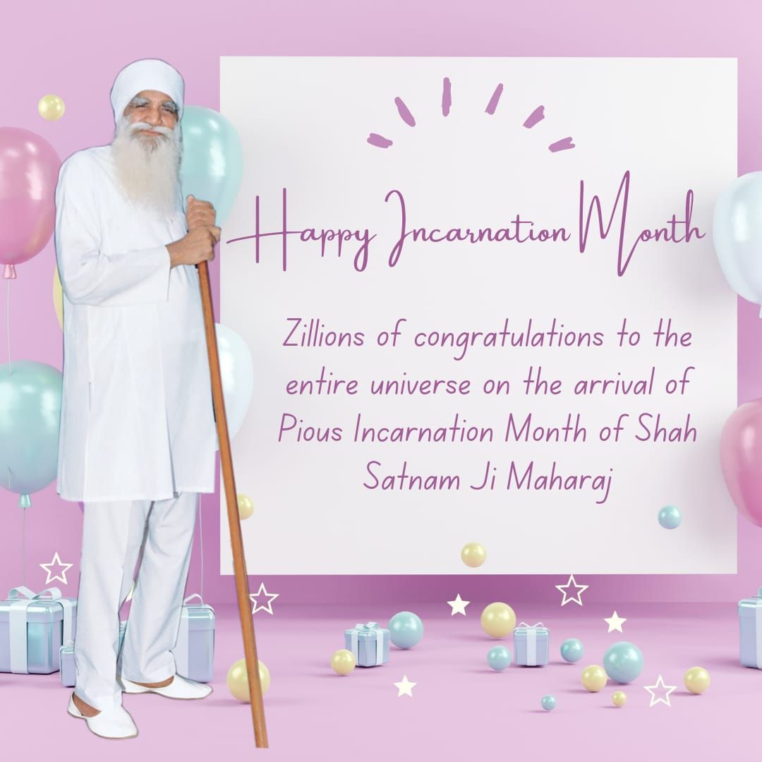 anamikag511's tweet photo. #piousmonthbegin
Many congratulations on pious 104th #incarnationmonth of Shah Satnam Ji Maharaj. https://t.co/CPu78bINrG