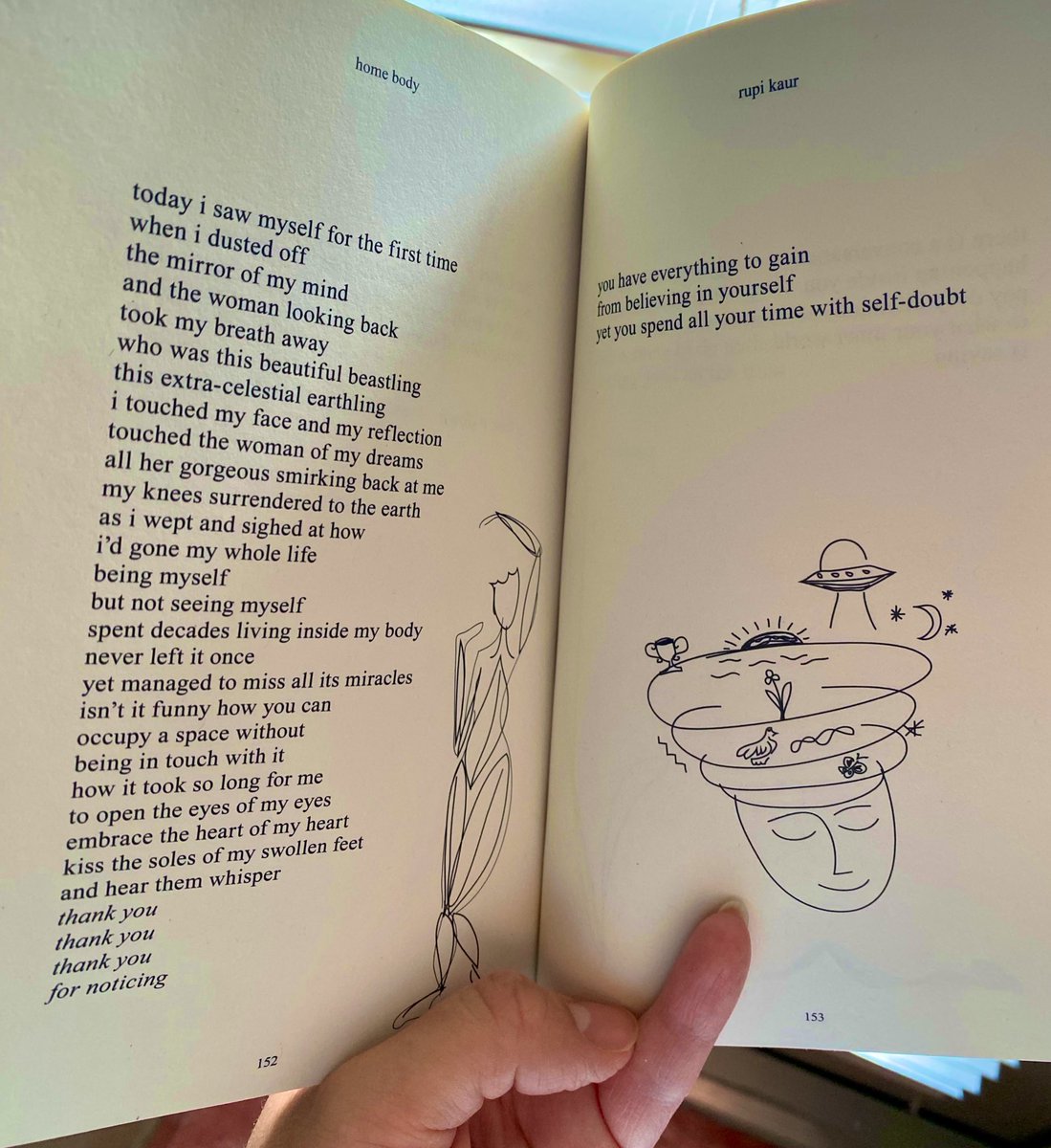 When you have the courage to finally open this book after a year or maybe more after it was gifted. <a href="/drelidaespinoza/">Elida</a> thank you for this book! ❤️2023 really is going to be my self love year and welcoming it back with big open arms. <a href="/rupikaur_/">rupi kaur</a>  #homebody