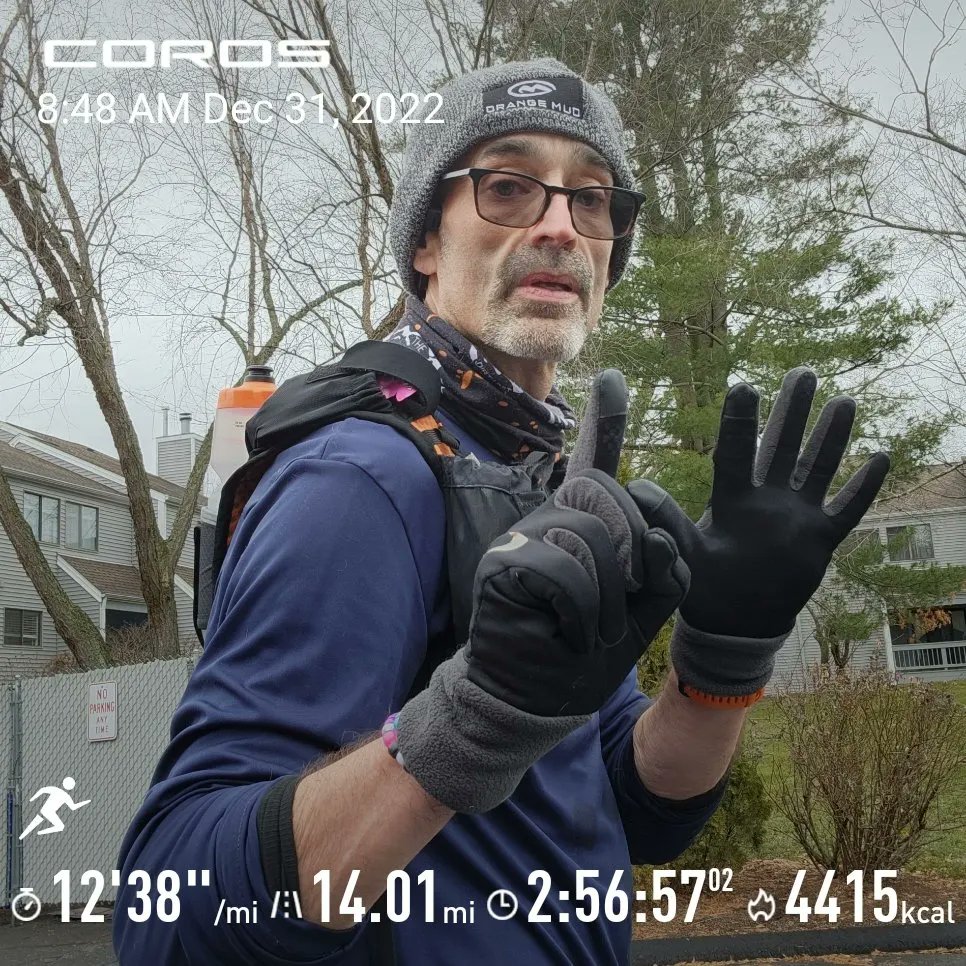 CTRunner21's tweet photo. #RunWithAdam #CrushThoseMiles Final walk of 22.  14 miles. 12:38 pace and 1000+ ft elevation.  Cold and overcast day. Representing @BibRave @Orangemud @nuunhydration @RunShowUSA @hoka @ShokzUSA @COROSGlobal https://t.co/NCunb3Xp4Z