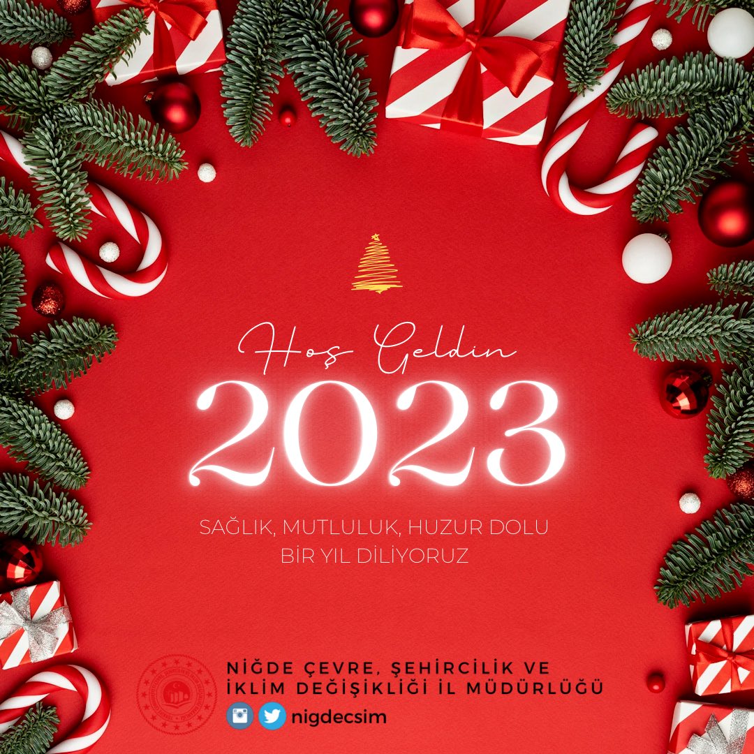 Yeni yılın herkese sağlık, huzur ve mutluluk getirmesini dileriz. Mutlu yıllar 🎄⛄

#niğde #yeniyıl #2023 

<a href="/csbgovtr/">T.C. Çevre, Şehircilik ve İklim Dğş. Bakanlığı</a> 
<a href="/murat_kurum/">Murat KURUM</a> 
<a href="/necmettinseker7/">Necmettin Seker</a>