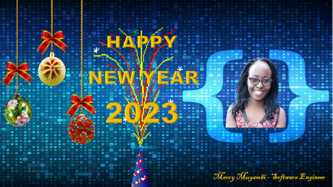 MercyMugambi15's tweet photo. Happy New year to you and your family. May it be a successful, exciting and productive year 2023 full of God's blessings. #HAPPY2023 #HappyNewYear https://t.co/P64G6KNZn1