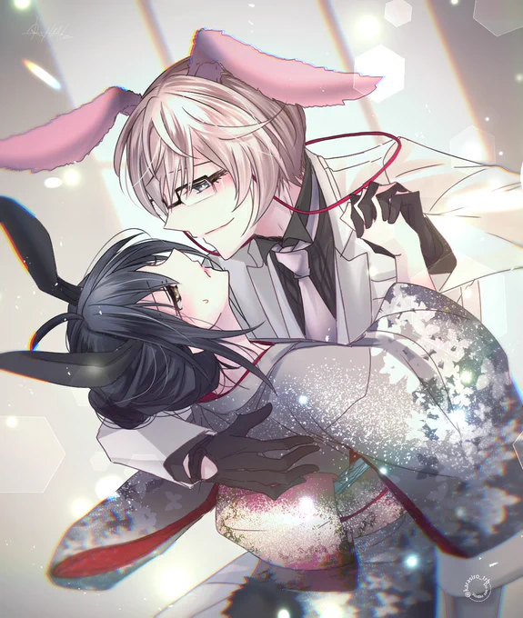 ※亀さに※女審神者あけおめうさぎ年!! 