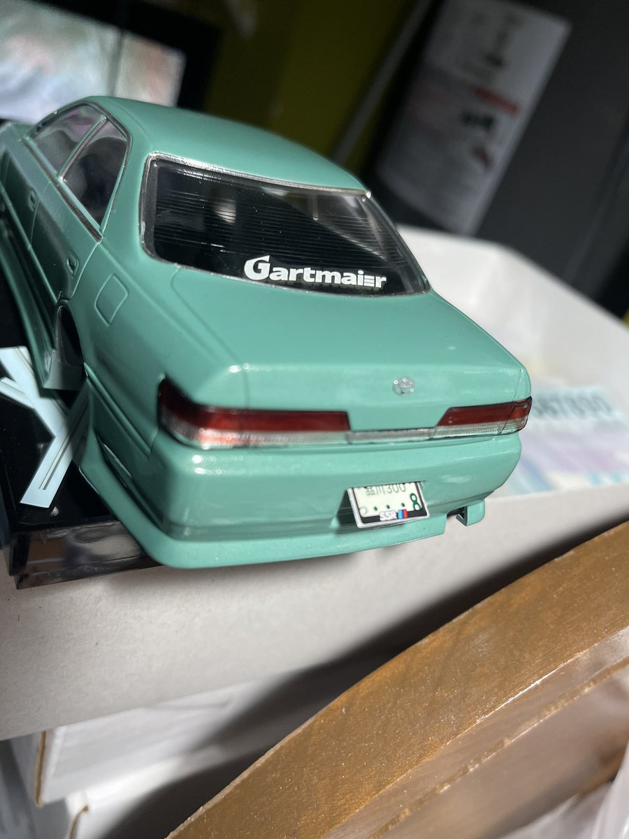 oniworks_garage's tweet photo. Built this one back in 2012. I took it apart to add some details I wish I had added back then. Also updated the tires for some fresher looking rubber. Wheels are SSR Gartmeir’s from Aoshima. Kit was the Weld D1 Chaser. Thanks for looking #aoshima #oniworksgarage #124scale https://t.co/icZnxfjt5O