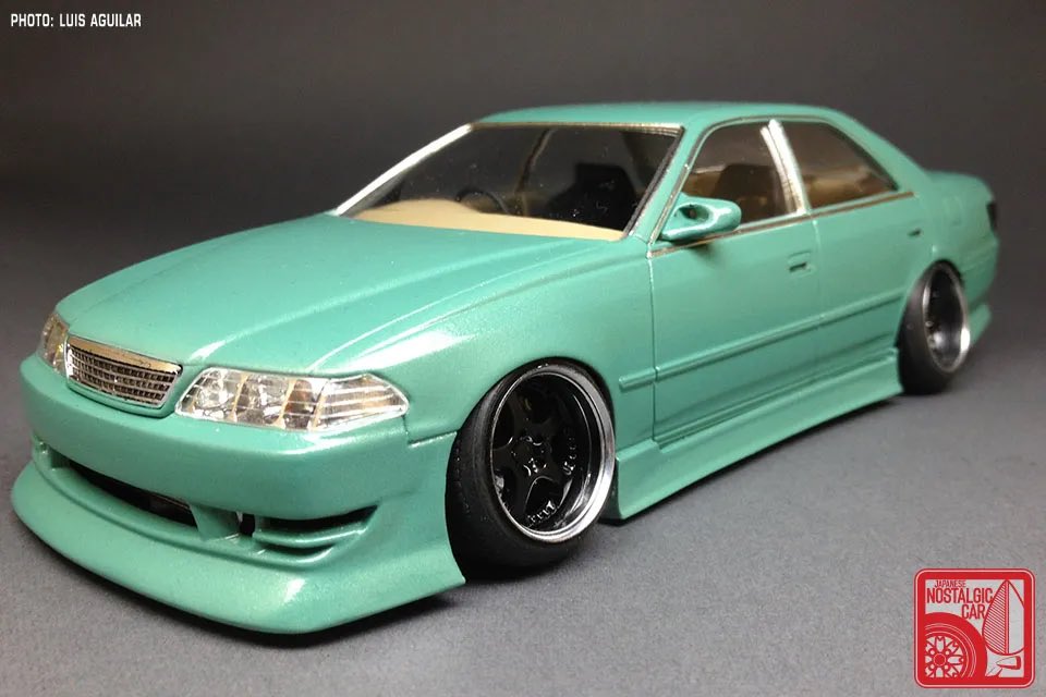 oniworks_garage's tweet photo. Built this one back in 2012. I took it apart to add some details I wish I had added back then. Also updated the tires for some fresher looking rubber. Wheels are SSR Gartmeir’s from Aoshima. Kit was the Weld D1 Chaser. Thanks for looking #aoshima #oniworksgarage #124scale https://t.co/icZnxfjt5O
