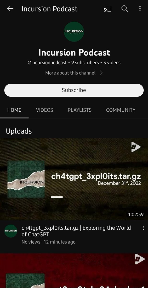 Incursion Podcast tweet media