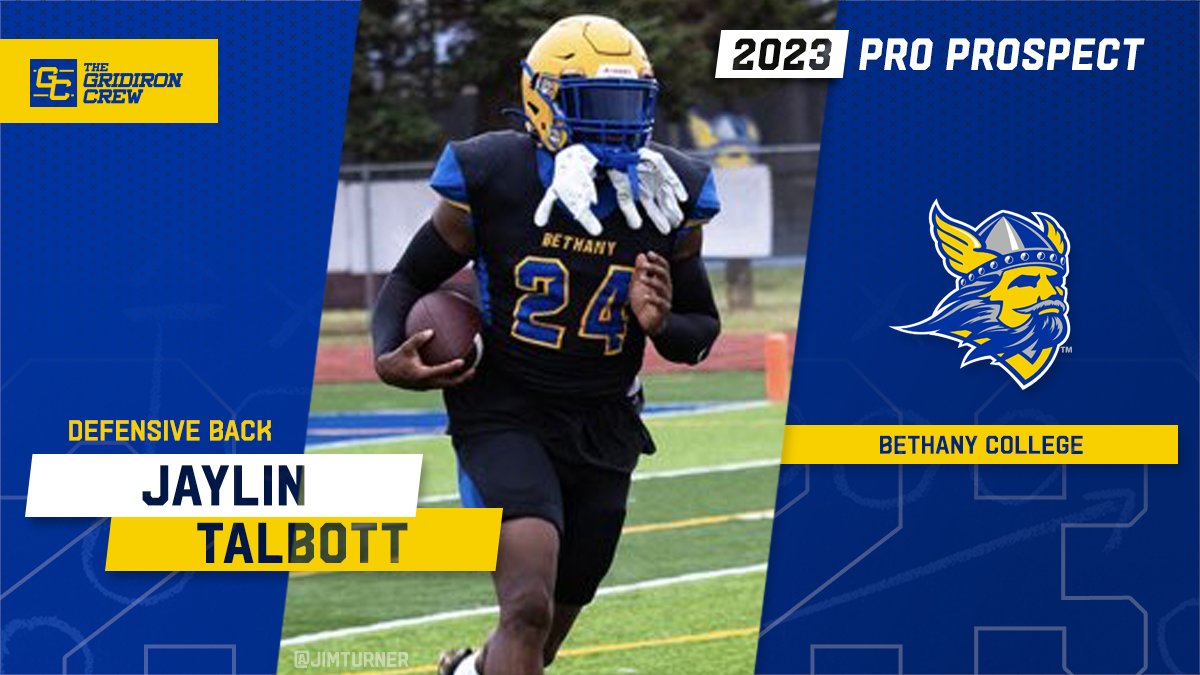 Gridiron_Crew's tweet photo. ⚠️ Attention Pro Scouts, Coaches, and GMs ⚠️

You need to look at 2023 Pro Prospect, Jaylin Talbott @JaylinT13, a DB from @FootballBethany

#2023ProProspect #DraftTwitter #NFLDraft #CFL #XFL #USFL #ProFootball 🏈

👀 See our Interview: https://t.co/ikgjXzh5Pt https://t.co/p23HpS1yqR