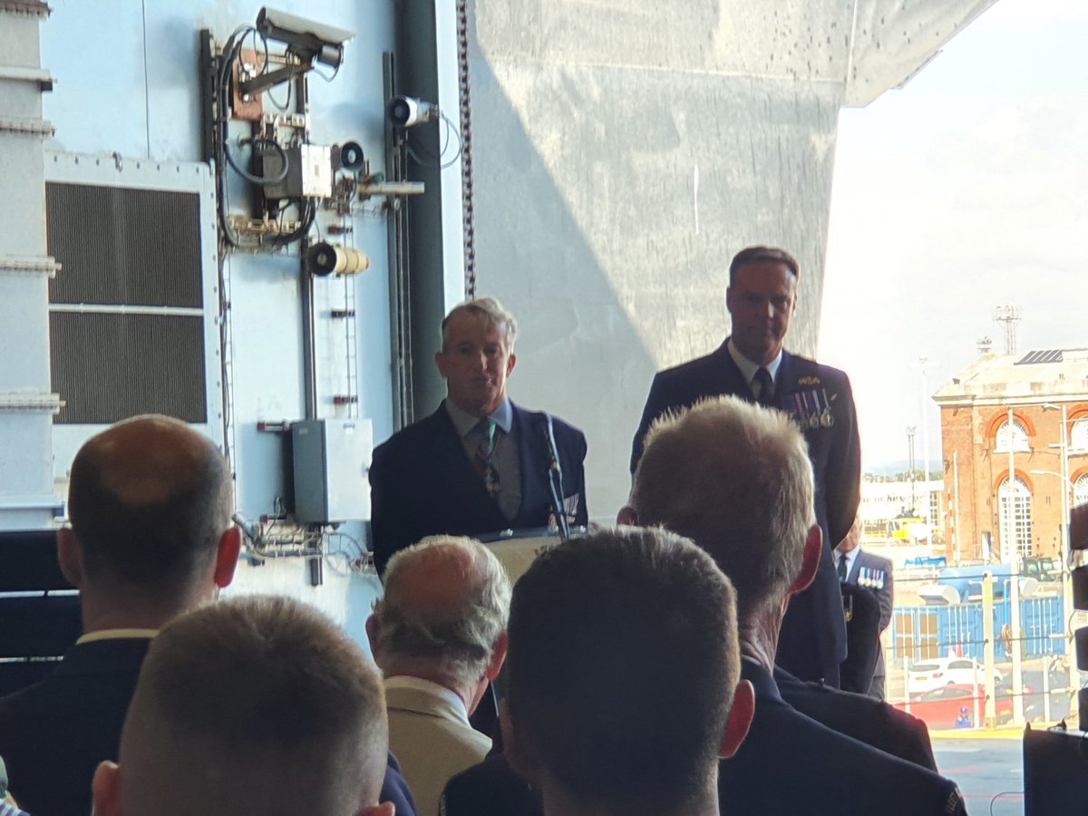 FalklandsRepUK's tweet photo. In July, in his capacity as Patron of @SAMA82office, the then Prince of Wales, hosted a reception aboard @HMSQNLZ, to mark the 40th anniversary of the liberation of the Falkland Islands. The event was attended by @BWallaceMP and  Falklands veterans and their families. #2022Review https://t.co/0pvRxLcIJ5