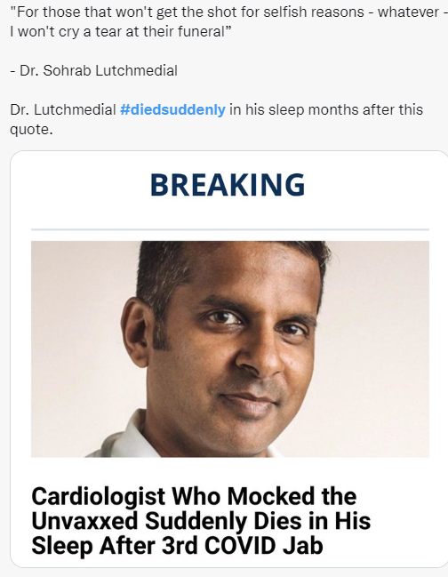 He won't be crying at any funerals and will never know how wrong he was. Were are seeing one after another<a href="/tag/commonsense"class="tags"><span>#commonsense</span></a><a href="/tag/savethechildren"class="tags"><span>#savethechildren</span></a><a href="/tag/clotshot"class="tags"><span>#clotshot</span></a><a href="/tag/itsn"class="tags"><span>#itsn</span></a>