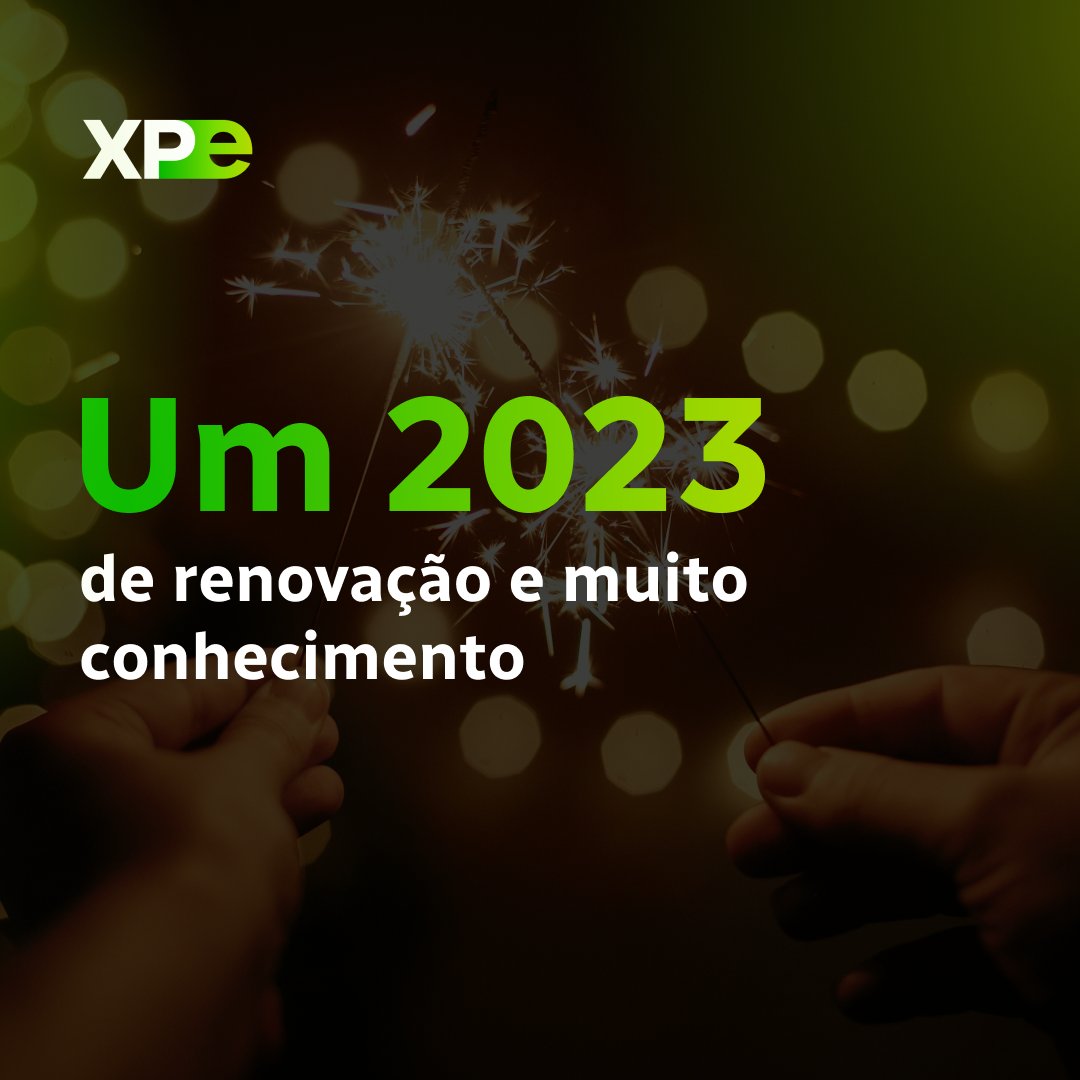 Um ano para quebrar barreiras, lutar por crescimento pessoal e profissional e chegar ao topo. Esses são nossos votos para um 2023 de muita saúde, amor, sucesso, paz e uma carreira espetacular. 

Feliz Ano Novo!
De toda a equipe #XPEducacao! 🥂✨🎉