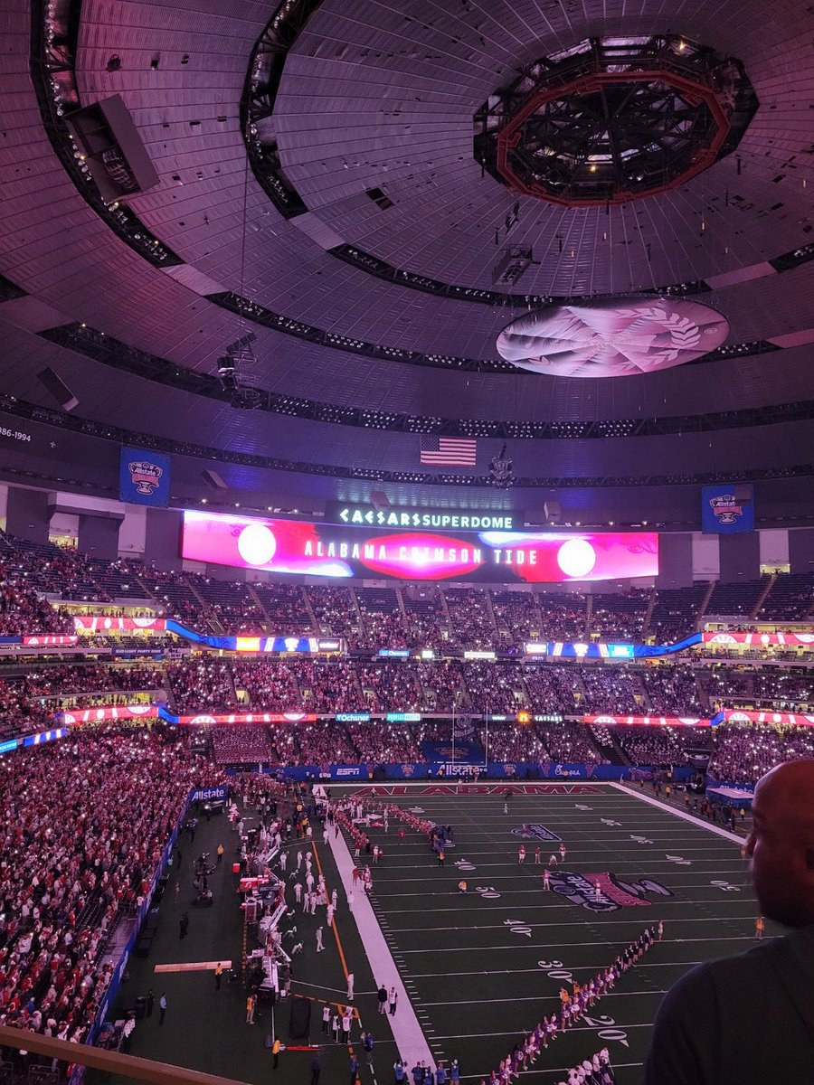 I'm at Caesars Superdome - <a href="/caesarsdome/">Caesars Superdome</a> for Kansas State Wildcats vs Alabama Crimson Tide in New Orleans, LA swarmapp.com/c/g3qkwBTSFFB
