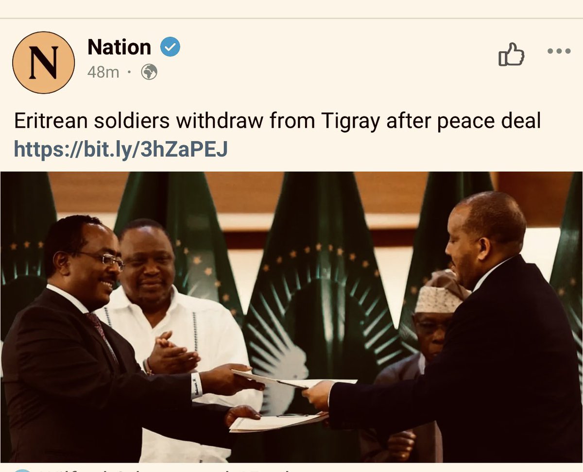 This is huge! Congratulations to the people of Ethiopia! Congratulations Uhuru Kenyatta!!