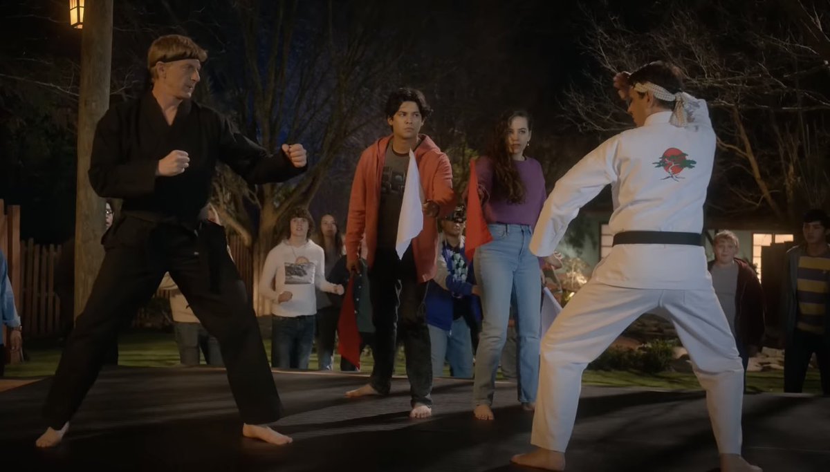 lawrussofiles's tweet photo. happy one year to cobra kai season 4 🫶🏼 https://t.co/ROBnRmLGcL