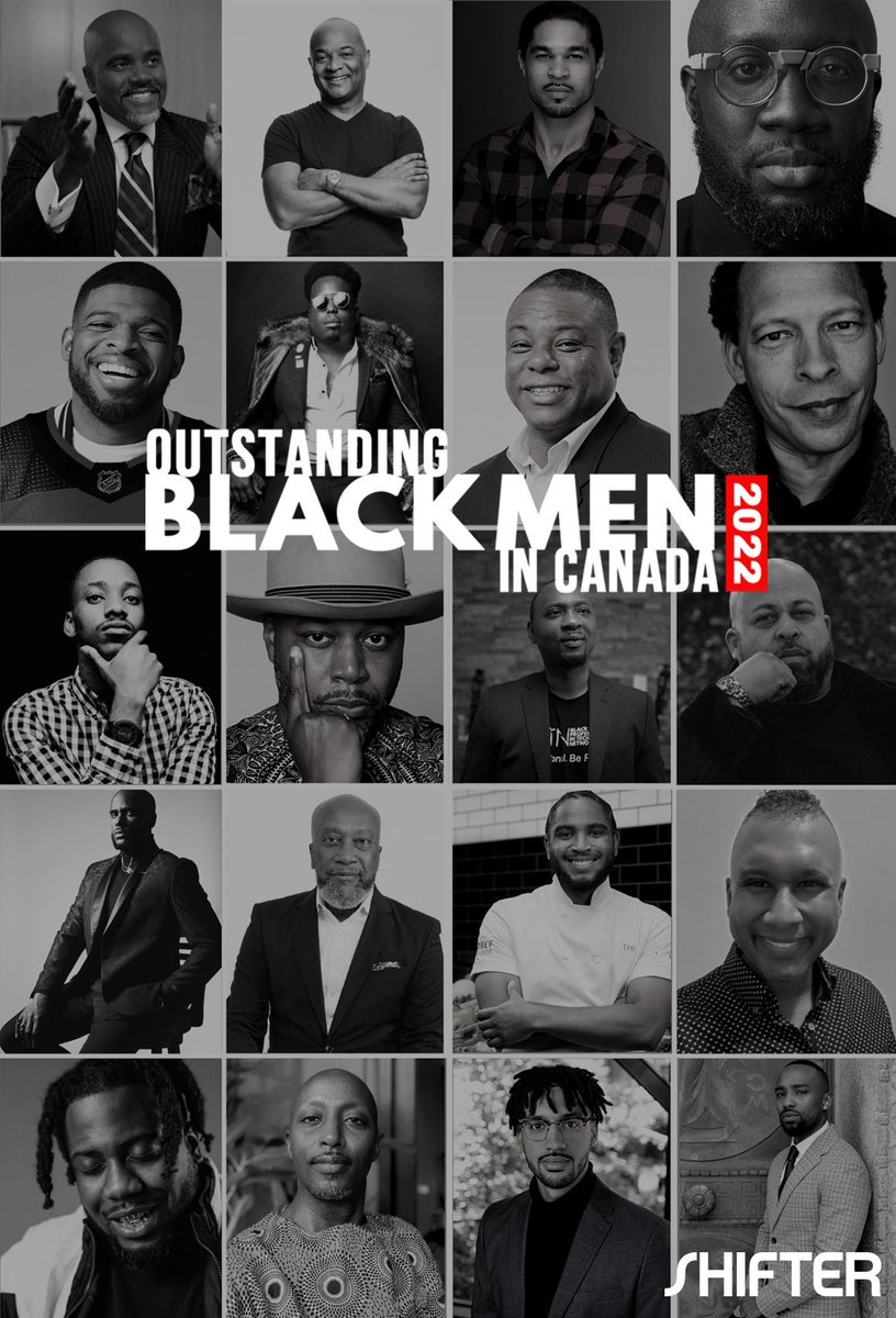 shiftermagazine's tweet photo. Black men deserve their flowers too. SHIFTER is proud to present this year's Outstanding Black Men in Canada list.

Visit https://t.co/ILBXSu1Om8 for the full list of these changemaking leaders. Make sure to share their stories and accomplishments! 

#blackmen #canadianleaders https://t.co/oTsgxY8jxz