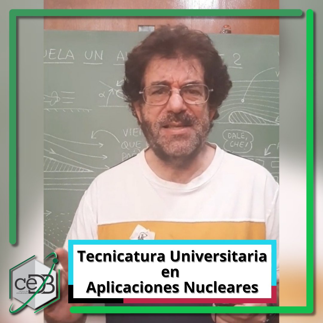 cedbeninson's tweet photo. Nuevamente, agradecemos a Aníbal de Física en Segundos por su reciente video de Tik Tok difundiendo nuestra carrera de Tecnicatura Universitaria en Aplicaciones Nucleares. En las últimas horas hemos recibido una ola de consultas sobre la inscripción a la TUAN. https://t.co/yaR2Tau7Vp
