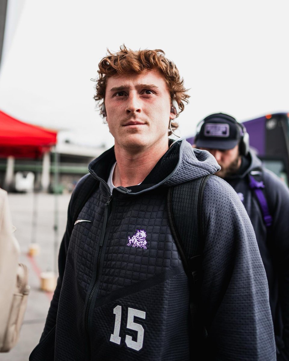 TCUFootball's tweet photo. The arrival. 

#GoFrogs #DFWBig12Team #FiestaFrogs https://t.co/XJi62nnQAN