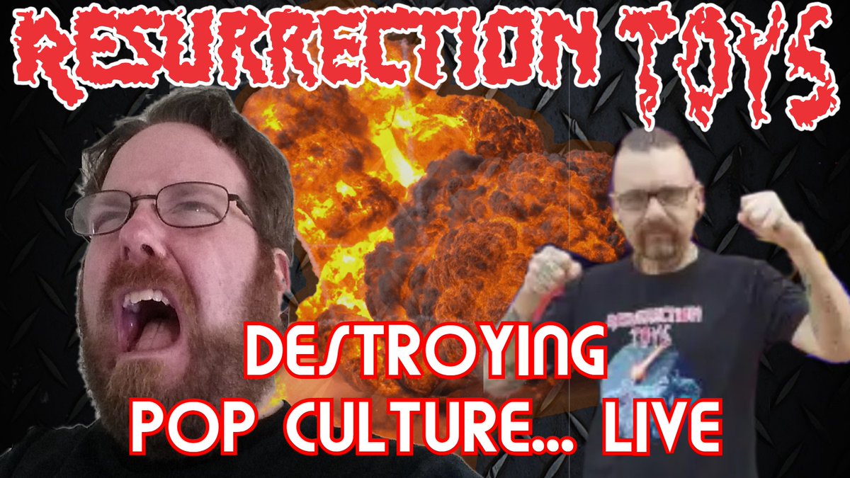 ResurrectionToy's tweet photo. Jim &amp; Rollo destroying pop culture for you LIVE, starting at 3:20pm EST, ONLY ON TWITCH. 

https://t.co/ptbvswQcd3 https://t.co/vOt9uoHm0A