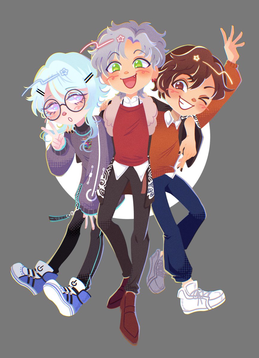 _koru_ru's tweet photo. 3 pals havin a fun time!! #FriendSS2022 https://t.co/W0j5yFwMYk