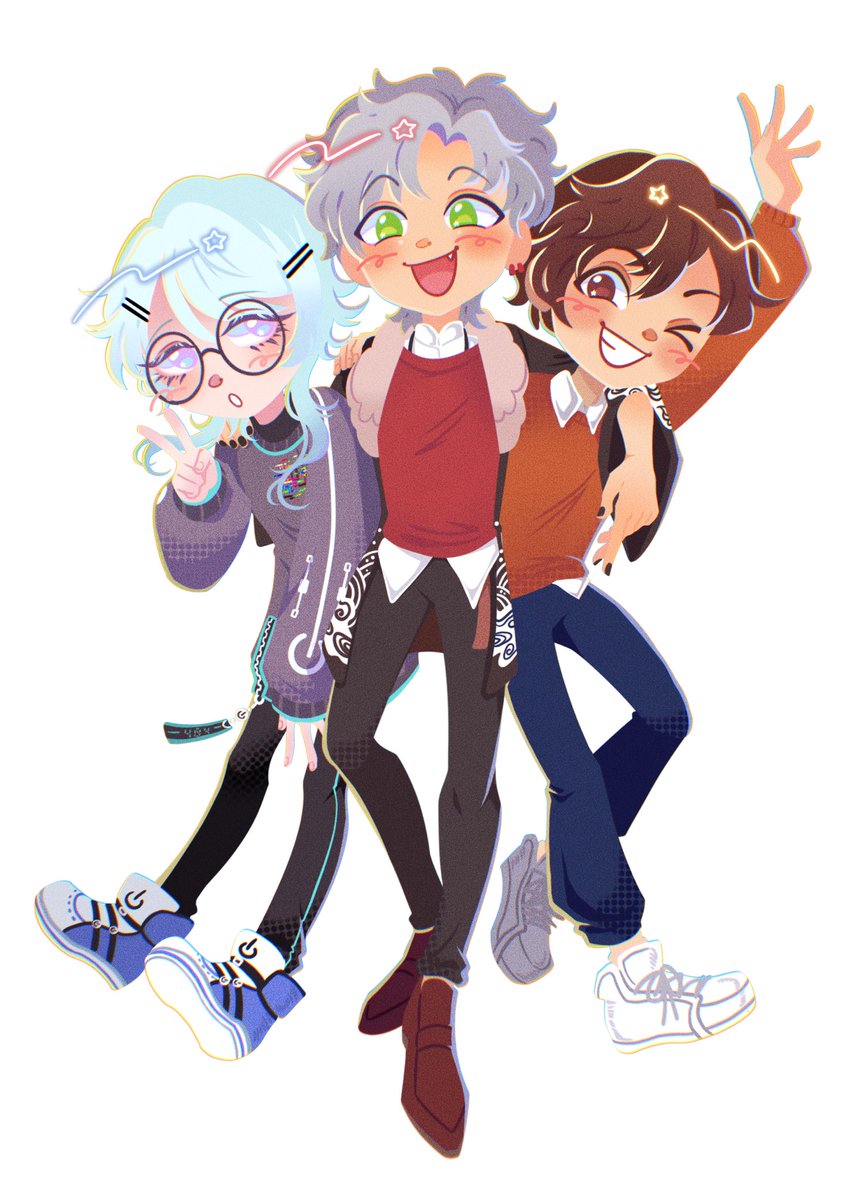 _koru_ru's tweet photo. 3 pals havin a fun time!! #FriendSS2022 https://t.co/W0j5yFwMYk