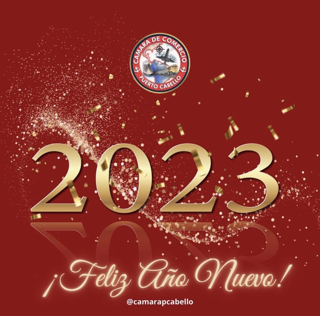 camarapcabello's tweet photo. Desde la Cámara de Comercio de Puerto Cabello enviamos un mensaje de salutación a nuestros afiliados y relacionados, ¡Feliz y próspero Año Nuevo 2023! #camaradecomerciodepuertocabello https://t.co/vElZ71bTtN