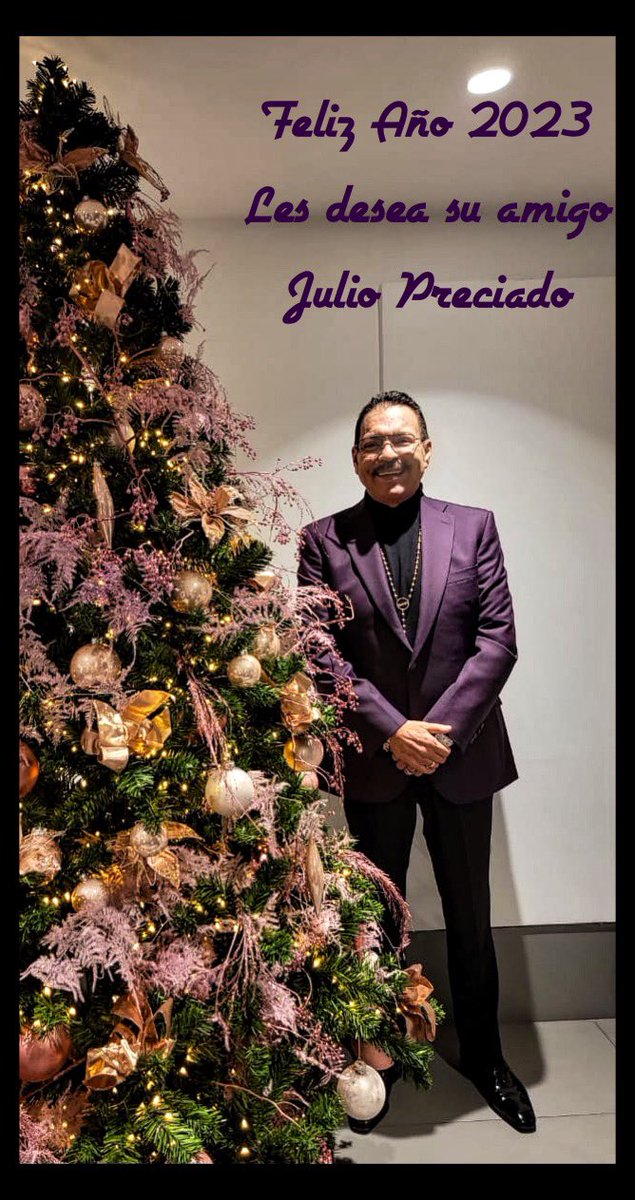 Queridos amigos, con cariño quiero desearles un muy #feliz2023 que sea un año de buenos comienzos y grandes satisfacciones, en todos los aspectos de sus vida.
Doy gracias a Dios por el 2022 que fue un año muy bueno conmigo. Reciban un abrazo de mi parte #juliopreciado #iuuuu