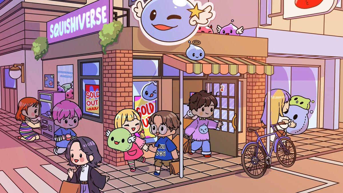 #1973sARTCRAWL 🪩

When being SQUISHIE is a lifestyle choice 💜🌟

✨ #25. SQUISHIVERSE / <a href="/Squishiverse/">Squishiverse</a> are cute + fun collectibles with art by <a href="/4LeafCloverNFT/">Clover 🍀</a> 

Almost 2023! Join the #1973s CRAWL:
✨ Follow/RT/like the artist #HappyNewYear 🪩