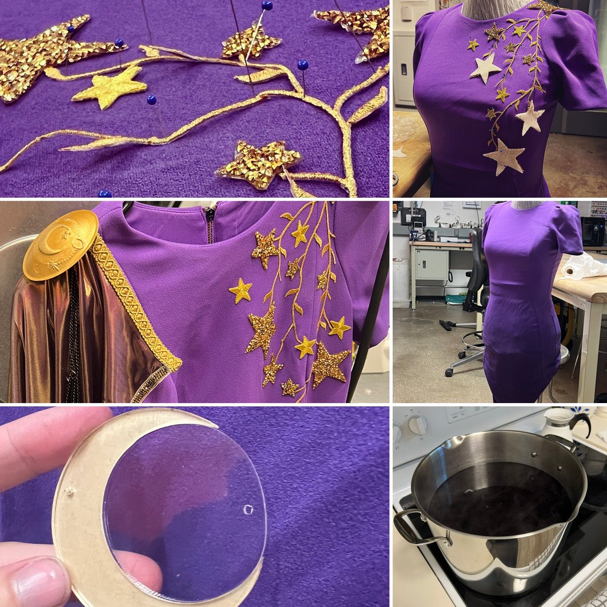 StarsCassiopeia's tweet photo. Of course, a lot of my time went to @Cosmosii_Real (oh lol I did finish a second outfit, Emma’s pitch dress HAHA). I learned so much from Delta V this summer and getting to talk about cosplay with our amazing Makers and cool business people all day made me feel over the moon. 🌙 https://t.co/cszBmAsnmn