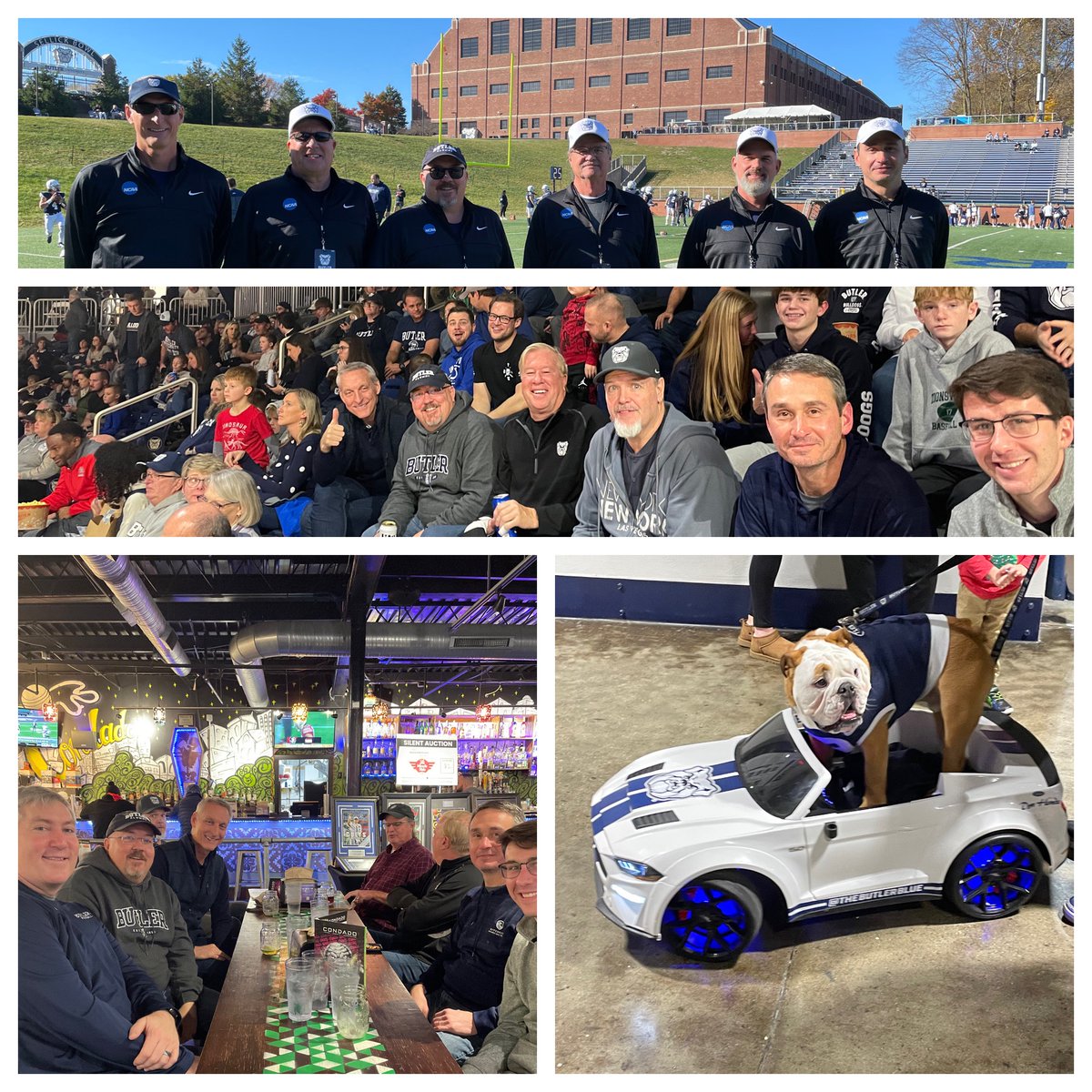 ButlerUEquip's tweet photo. The annual chain crew outing. Taco dinner &amp; a Butler basketball game. Thanks to the guys for your work during football season https://t.co/MkzPdkCdYE