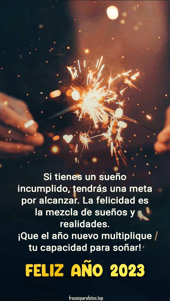 Aprovecha al máximo este día y agradece por lo que tengas.
La felicidad es una mezcla de sueños y realidades. Mis mejores deseos para ti en este nuevo año.

Saludos y Gracias a todos, por este 2022 y recibimos con Esperanza el 2023. 🌟

#FelicesFiestas 🎉🎉 #FelizAñoNuevo2023 🥂