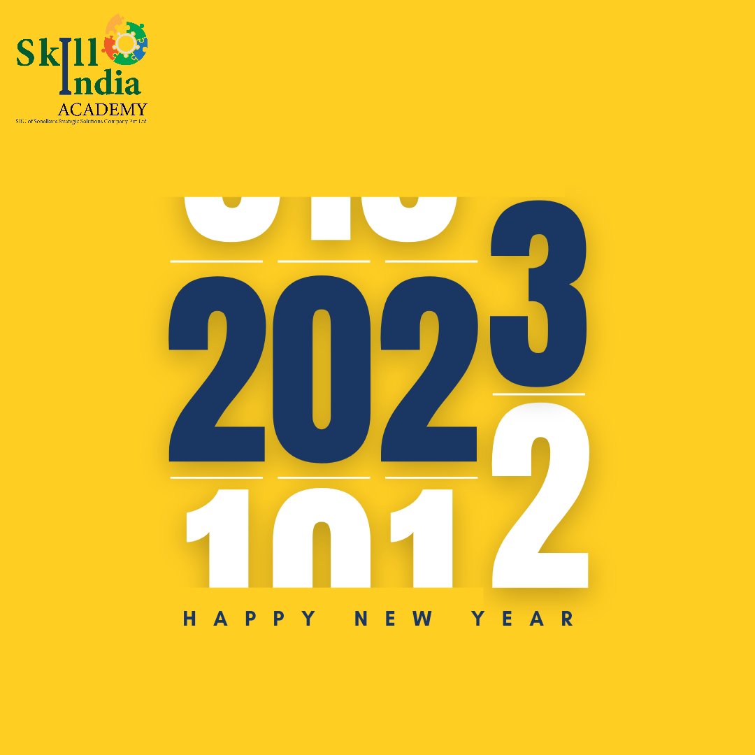 SkillIndiaac's tweet photo. Rip off the cover and take a whiff of fresh pages of the 2023 diary. It`s time to your block dates because we an exciting year planned out for you
New courses, flexible schedules, job
placements and lots more! lt's gonna be a happening 2023! And yes, Happy New Year!
#HappyNewYear https://t.co/tcMTf2WpRa