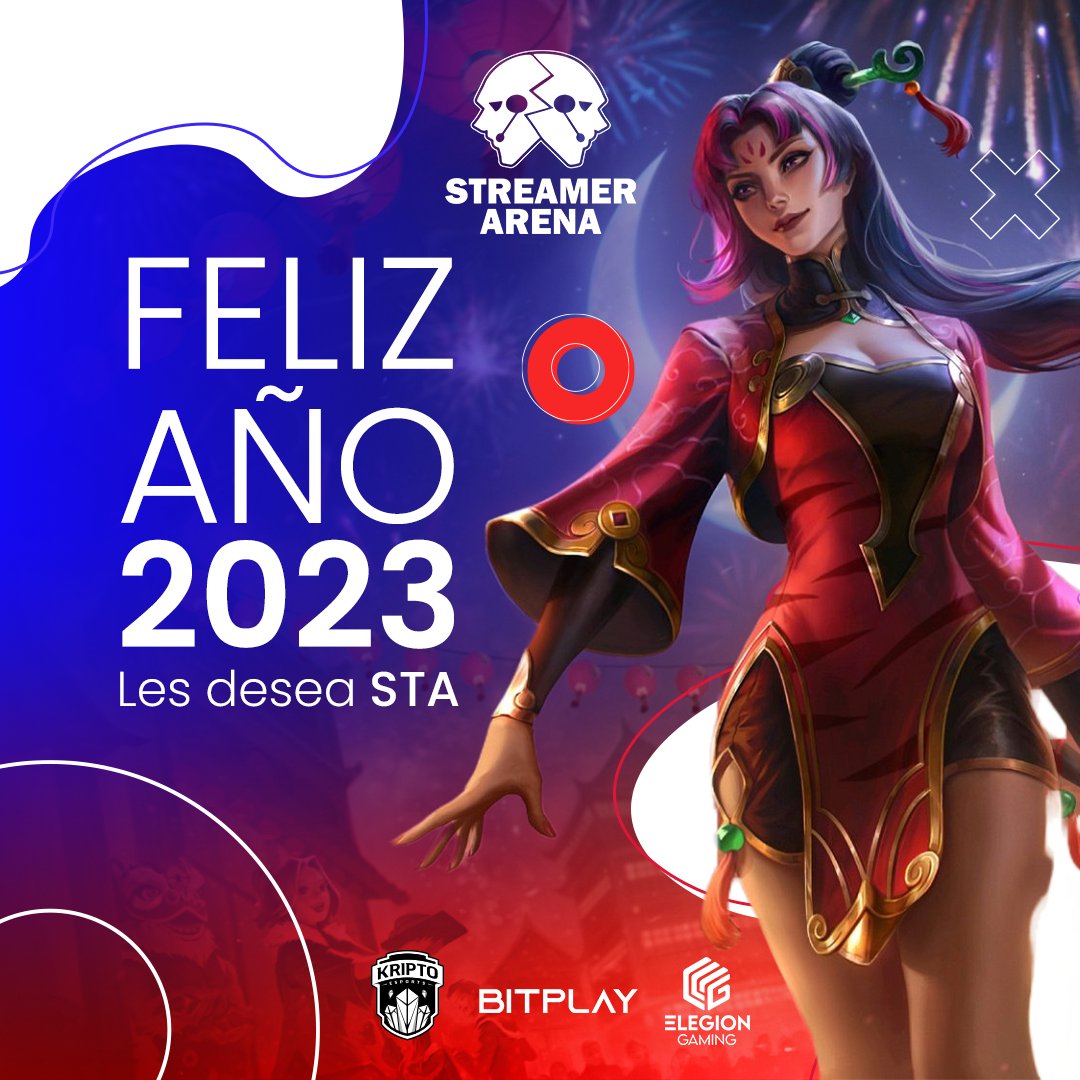 De parte de todos nosotros en Streamer Arena queremos darle las gracias por este año de alegrías.

El 2023 viene lleno de retos y cosas increíbles. Esperamos poder seguir contando con su apoyo.

¡FELIZ AÑO NUEVO A TODOS!