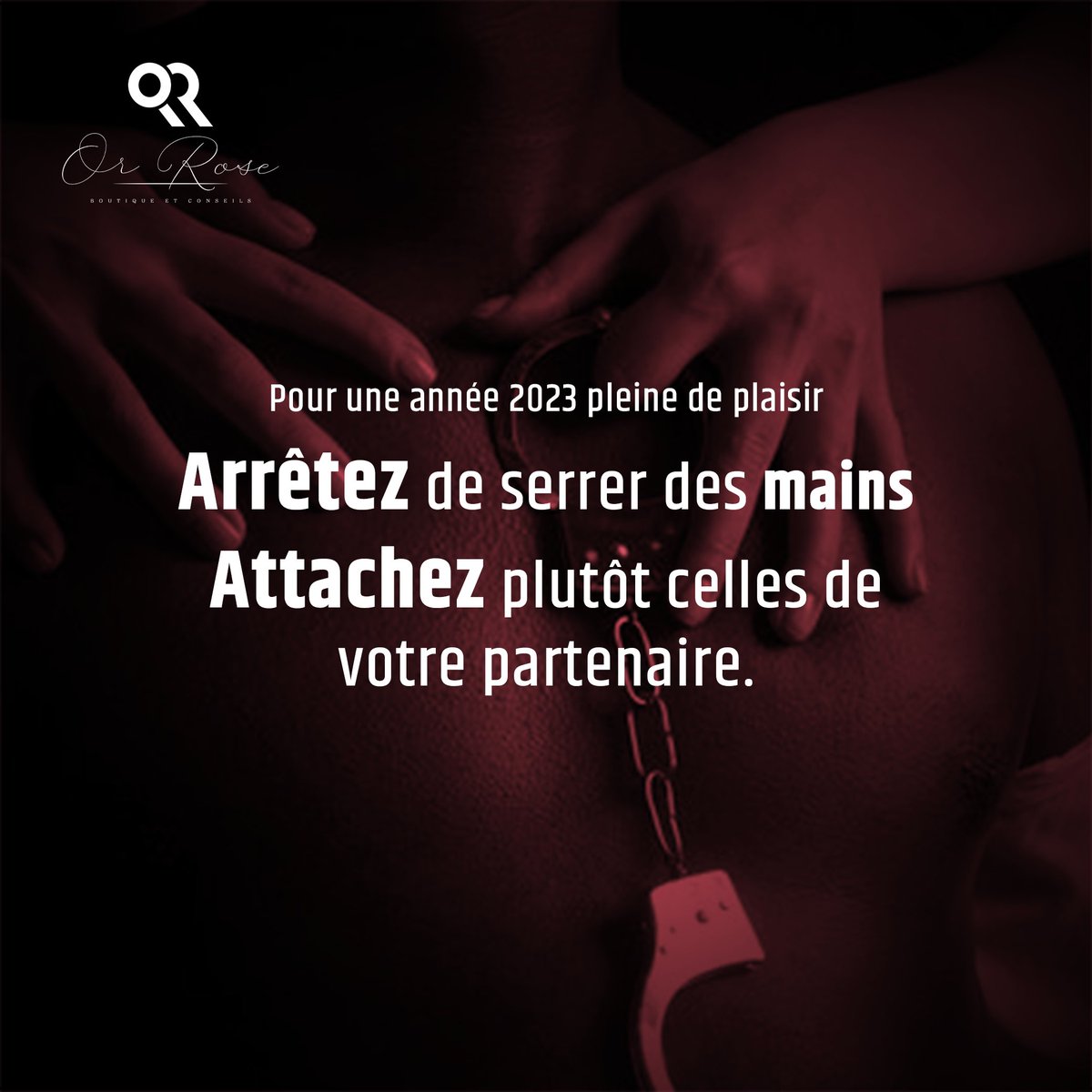 OrRose6's tweet photo. C’est l’heure des résolutions. Que pensez-vous de celle-ci ? Facile à respecter, n’est-ce pas ? 😏

Commandez vos menottes en fourrure ici 👉 https://t.co/6WvMqi2fXq et amusez-vous. 😉

#BonneAnnee #NouvelAn #Happynewyear #Fluffyhandcuffs #Naughty https://t.co/NblXayZAXP