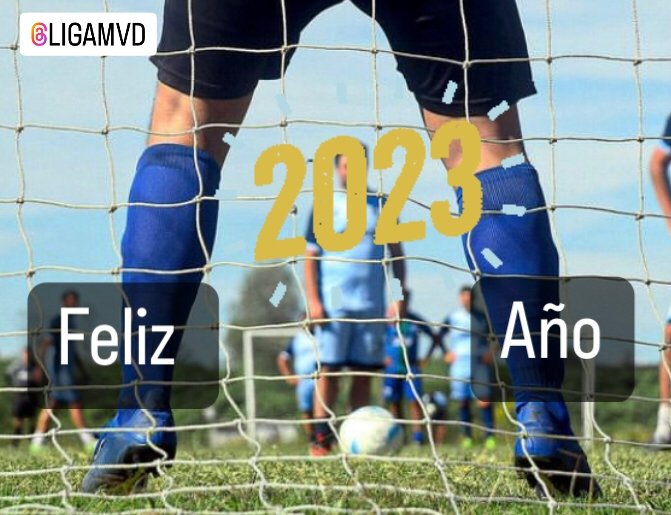 Feliz Año para todos los amigos de <a href="/LIGA_MVD/">LIGA MVD</a> en todas sus divisionales. Nosotros felices de volver a la A pero lo más importante desde 2010 seguir jugando entre amigos. Salu a todos
