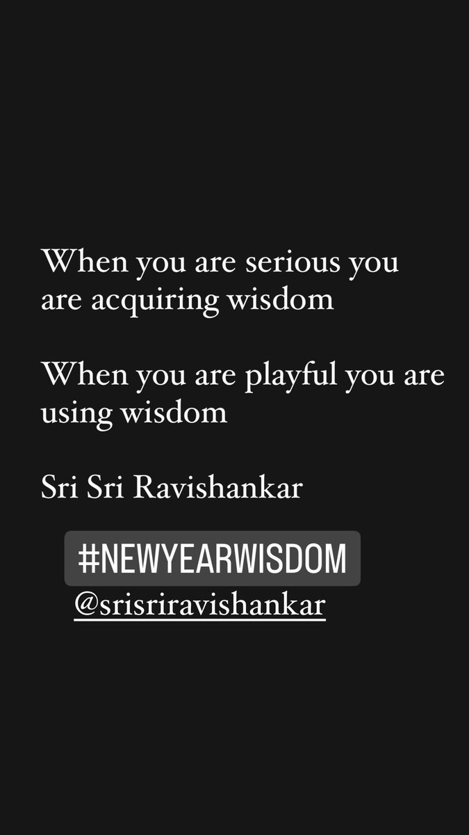 juzertaher's tweet photo. @SriSri @ArtofLiving #HappyNewYear #newyearswisdom https://t.co/iCGSdX2mRt